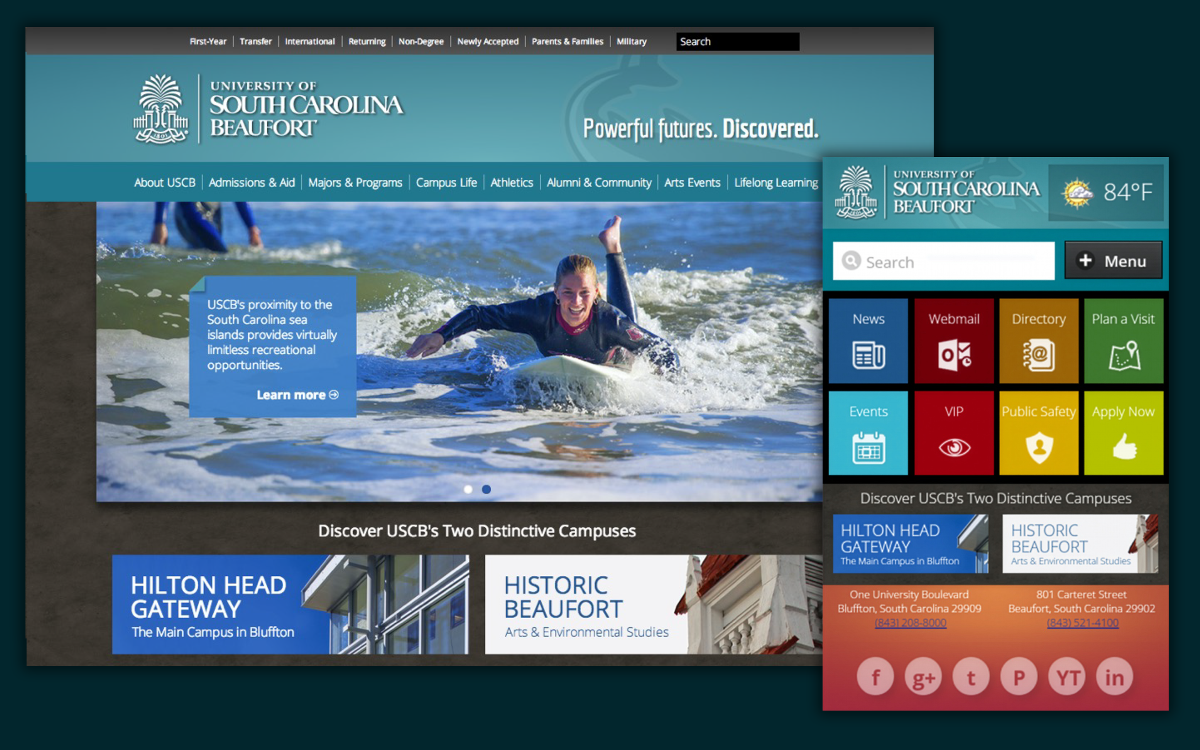 USCB-STAMATS Responsive Microsite Test
